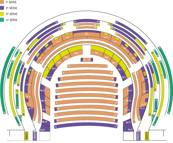 Plan de salle de l'Opéra de Rennes Plan de salle de l'Opéra de Rennes avec les tarifs associés