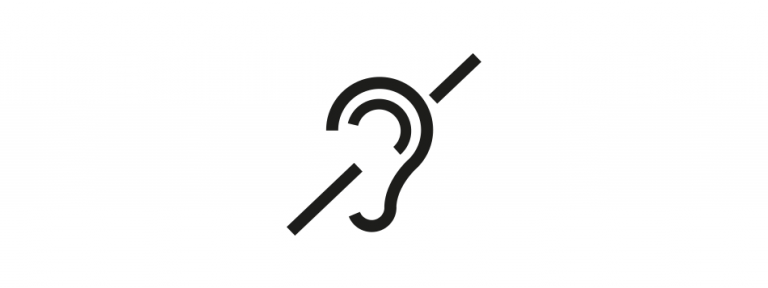 Sourds et malentendants Pictogramme oreille